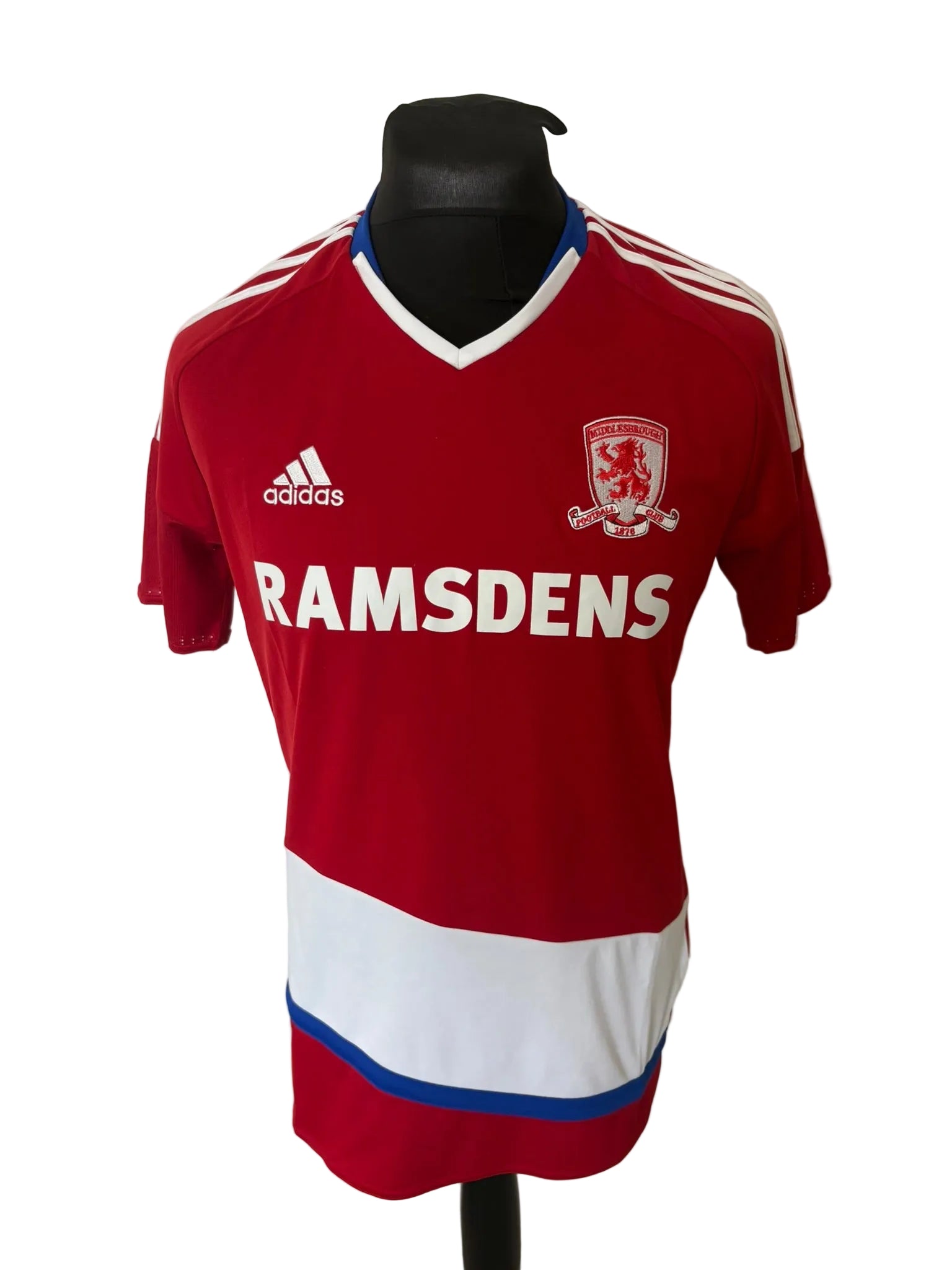 Middlesbrough 2016-17 home football shirt, red, medium, Adidas, front