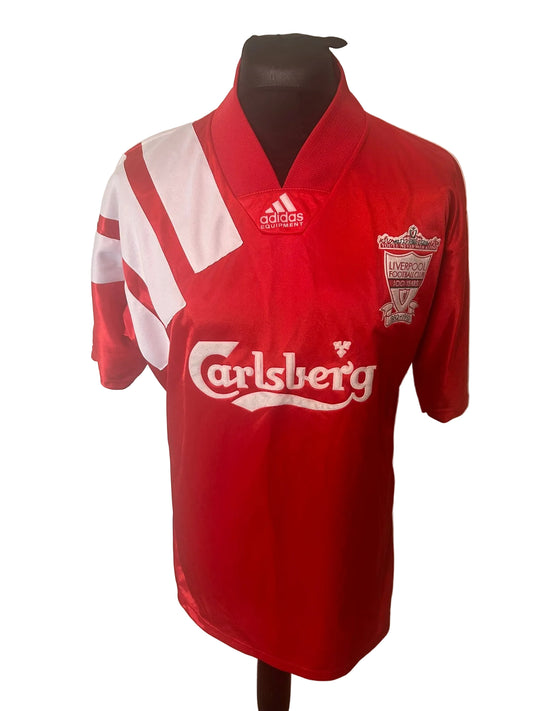Liverpool 1992-93 home football shirt, red, Large, Adidas, front