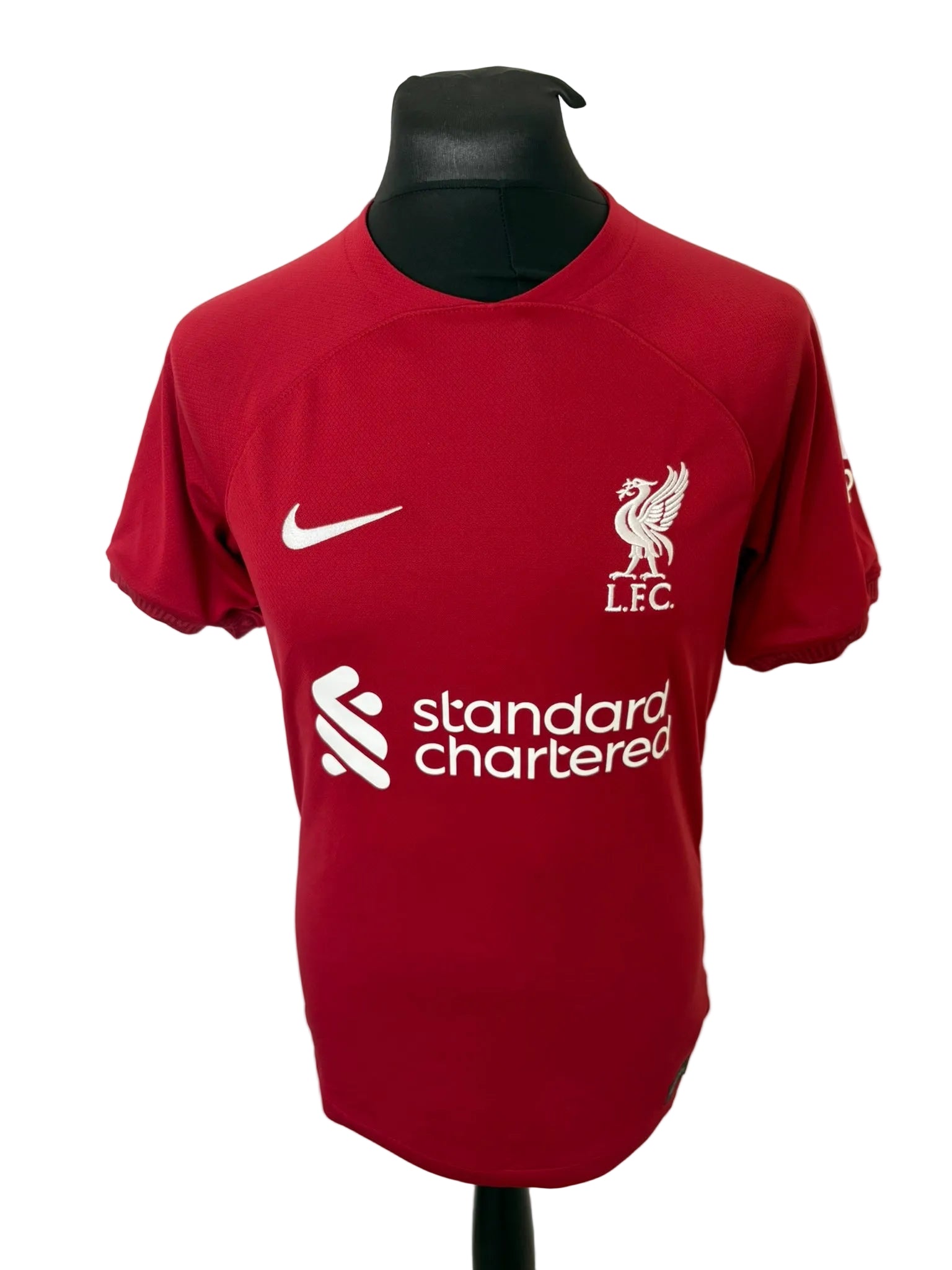 Liverpool 2022-23 home football shirt, red, small, Nike, Mohamed Salah, front