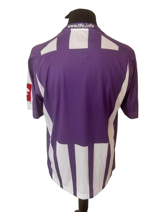 Toulouse 2006-07 home football shirt, purple and white, Extra Large, XL, Lotto, back