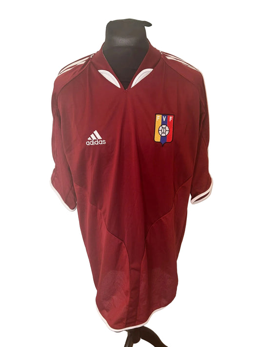 Venezuela 2005-06 home football shirt, red, Extra Large, XL, Adidas, front