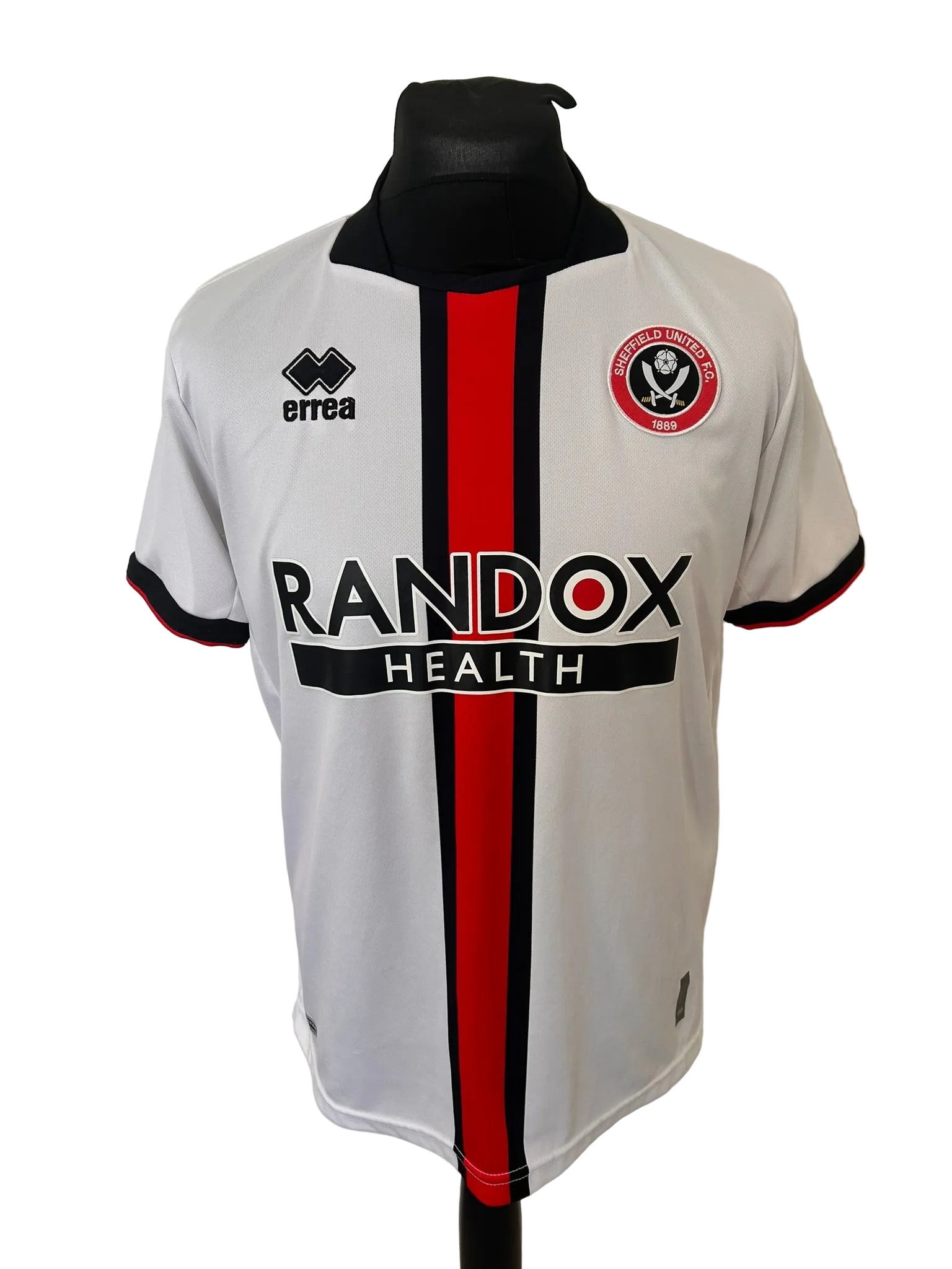 Sheffield United 2022-23 away football shirt, white, medium, Errea, front