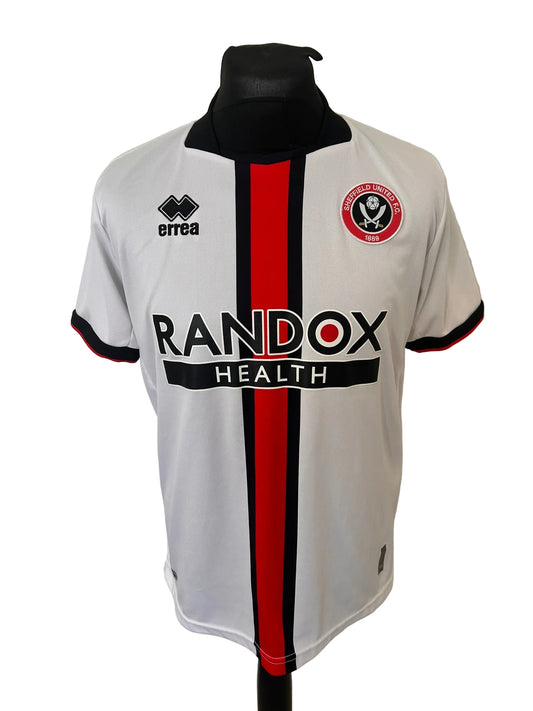 Sheffield United 2022-23 away football shirt, white, medium, Errea, front