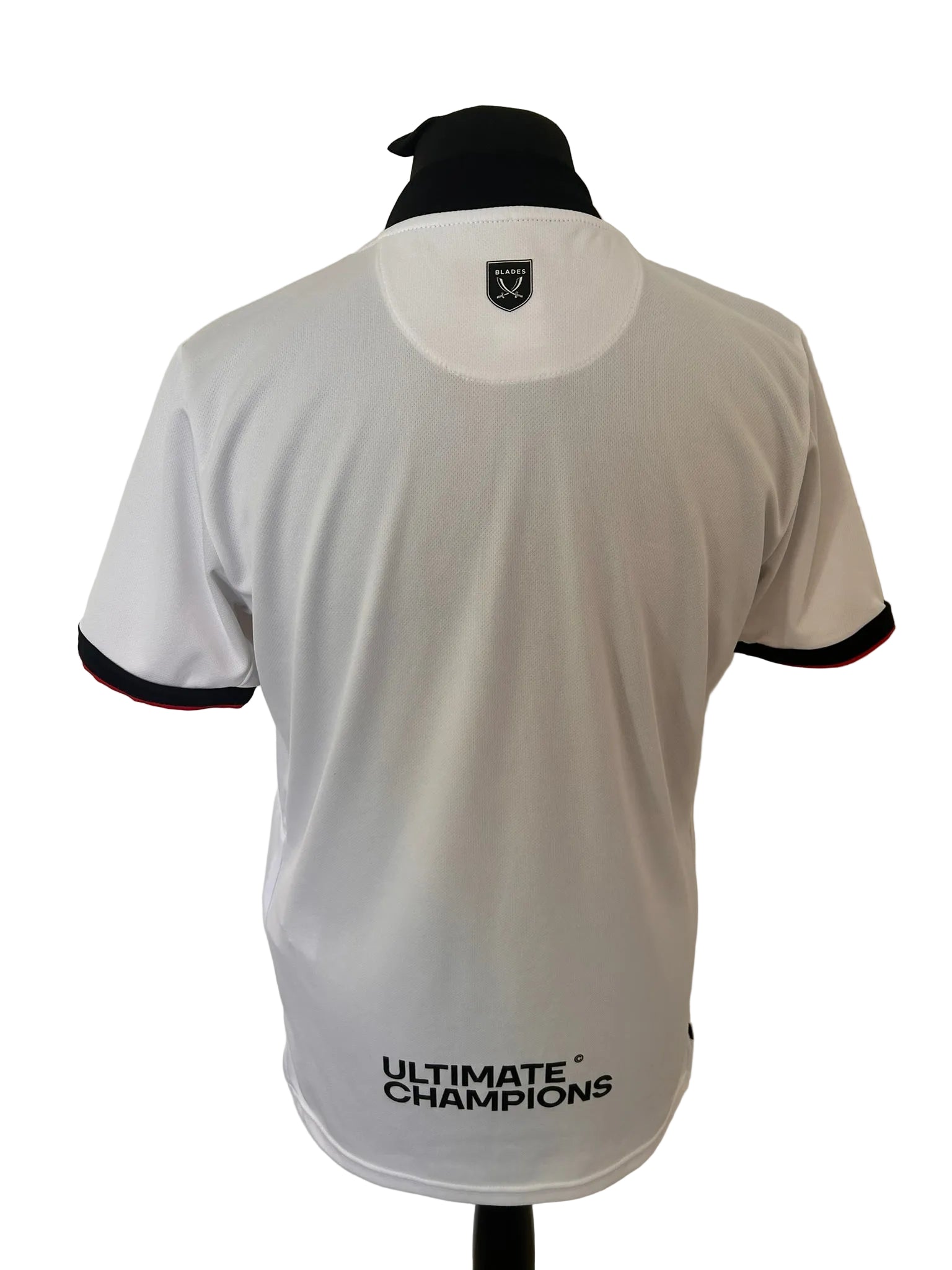 Sheffield United 2022-23 away football shirt, white, medium, Errea, back