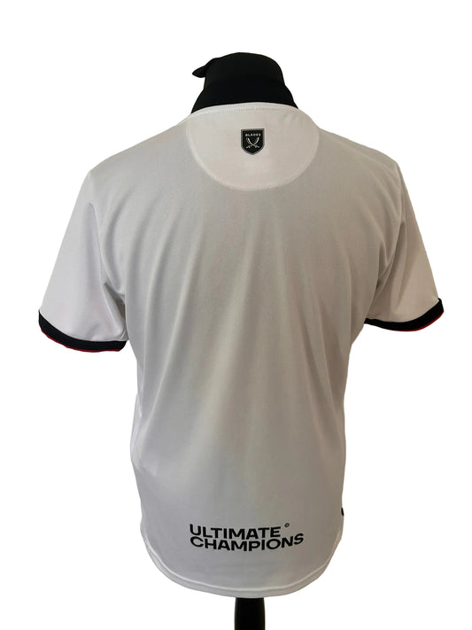 Sheffield United 2022-23 away football shirt, white, medium, Errea, back
