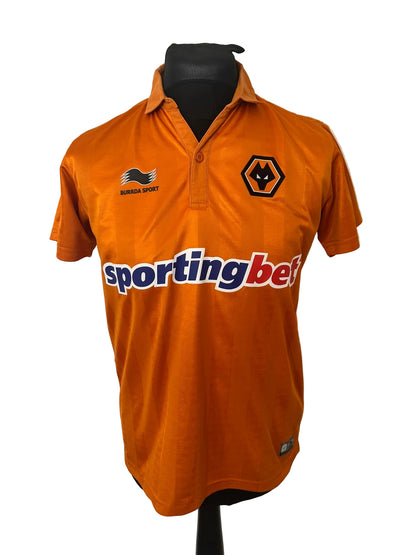 Wolves, Wolverhampton Wanderers 2012-13 home football shirt, gold, medium, Burrda, front