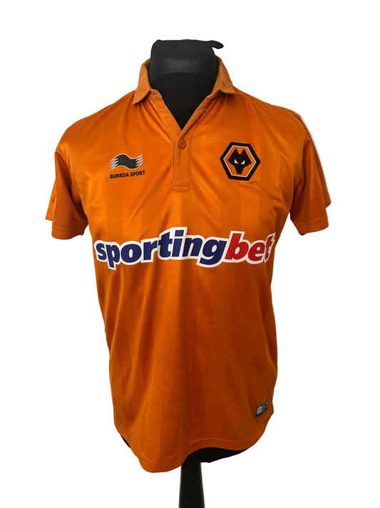 Wolves, Wolverhampton Wanderers 2012-13 home football shirt, gold, medium, Burrda, front