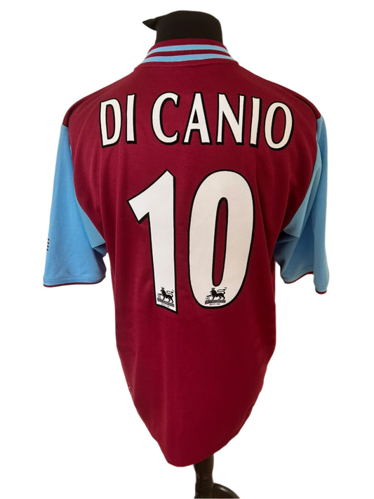 West Ham United Paolo Di Canio 2001-03 Home Football Shirt Large Fila