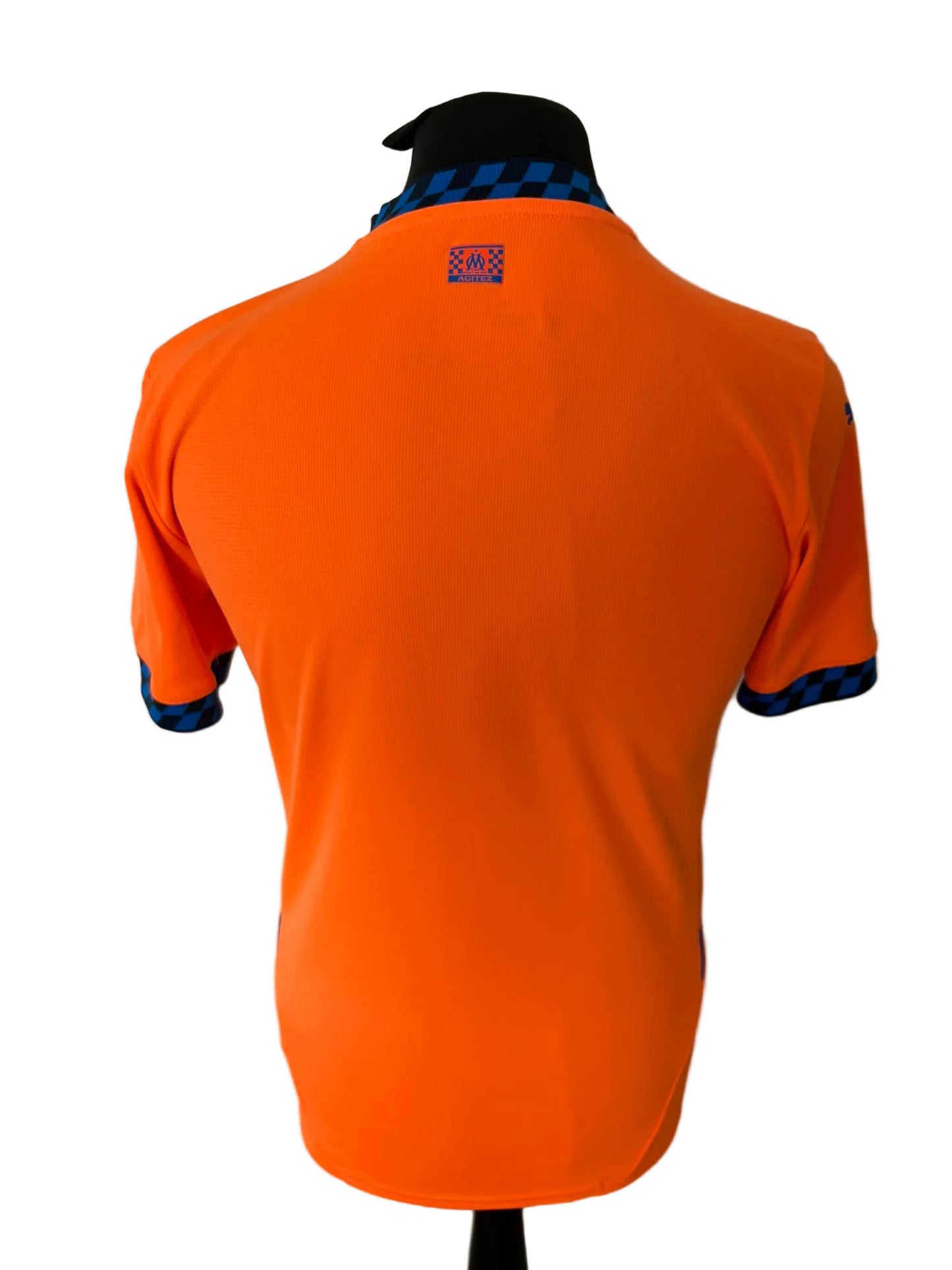 Olympique de Marseille 2024-25 third football shirt, orange, small, Puma, back