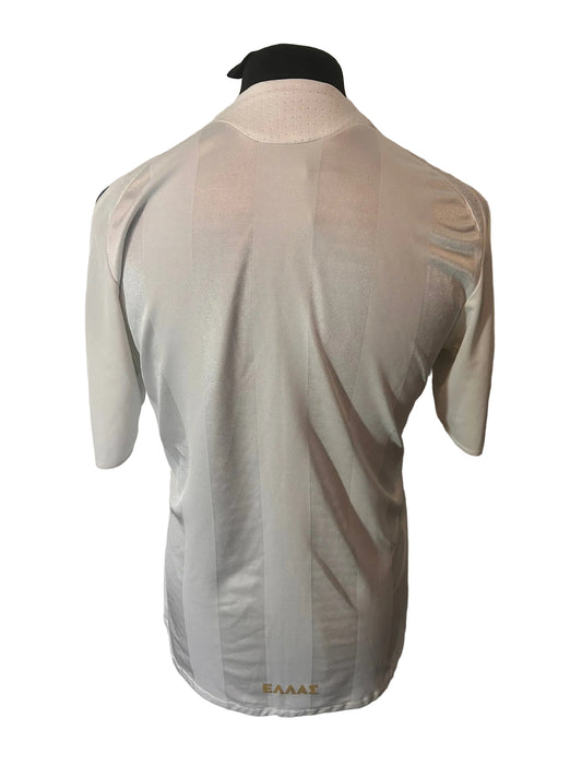 Greece 2008-09 away football shirt, white, medium, Adidas, back