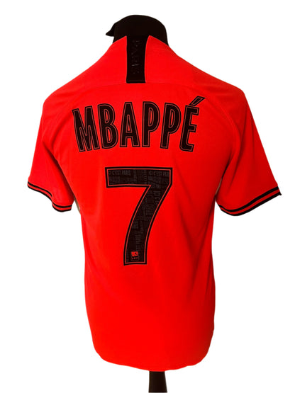 Paris Saint Germain PSG Kylian Mbappe 2019-20 Away Football Shirt Medium Nike