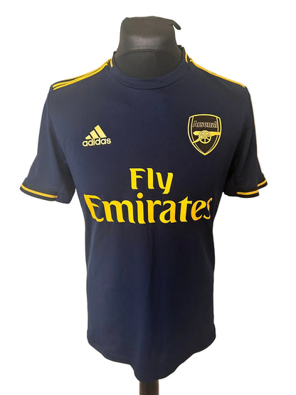 Arsenal 2019-20 third football shirt, navy, medium, Adidas, Bukayo Saka, front