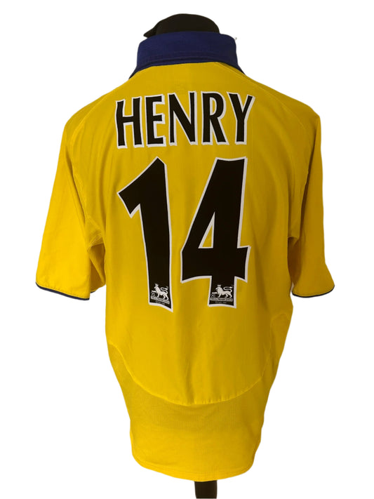 Arsenal Thierry Henry 2003-04 Away Football Shirt Large Nike