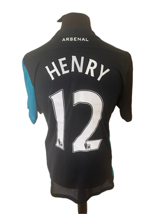 Arsenal Thierry Henry 2011-12 Away Football Shirt PLAYER ISSUE Large Nike