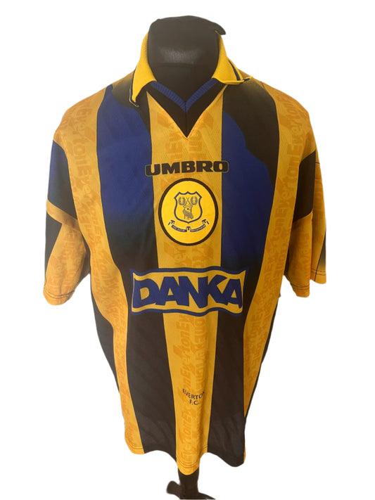 Everton 1996-98 Away Football Shirt Extra Large XL Umbro