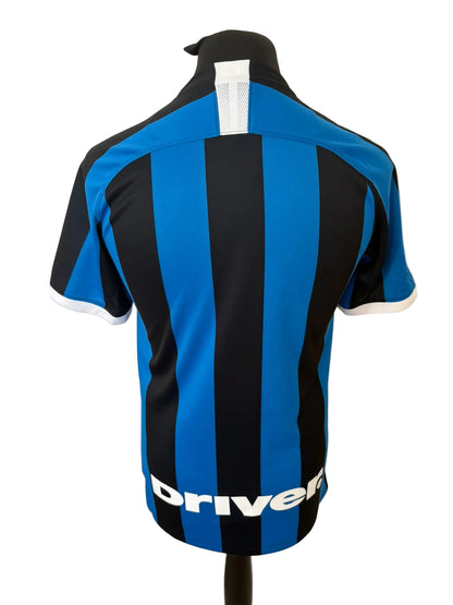 Inter Milan 2019-20 home football shirt, blue and black, small, Nike, back