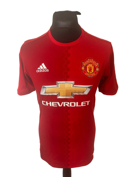 Manchester United 2016-17 home football shirt, red, small, Adidas, Wayne Rooney, front
