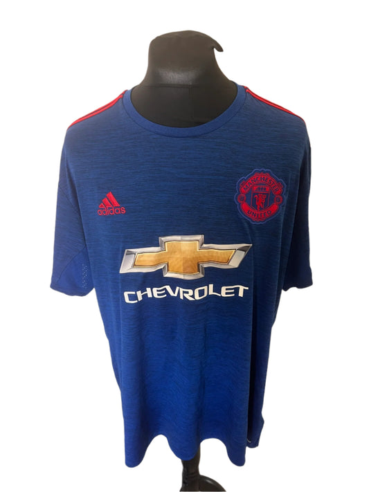 Manchester United Wayne Rooney 2016-17 Away Football Shirt 2XL XXL Adidas