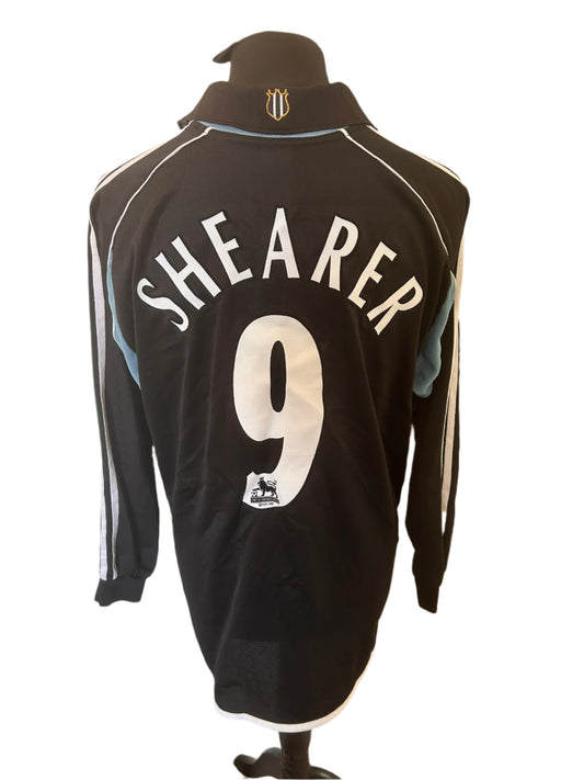 Newcastle United Alan Shearer 2000-01 Away Football Shirt LONG SLEEVES Extra Large XL Adidas
