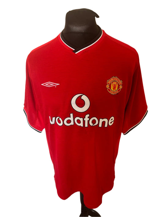 Manchester United Paul Scholes 2000-02 Home Football Shirt Large Umbro