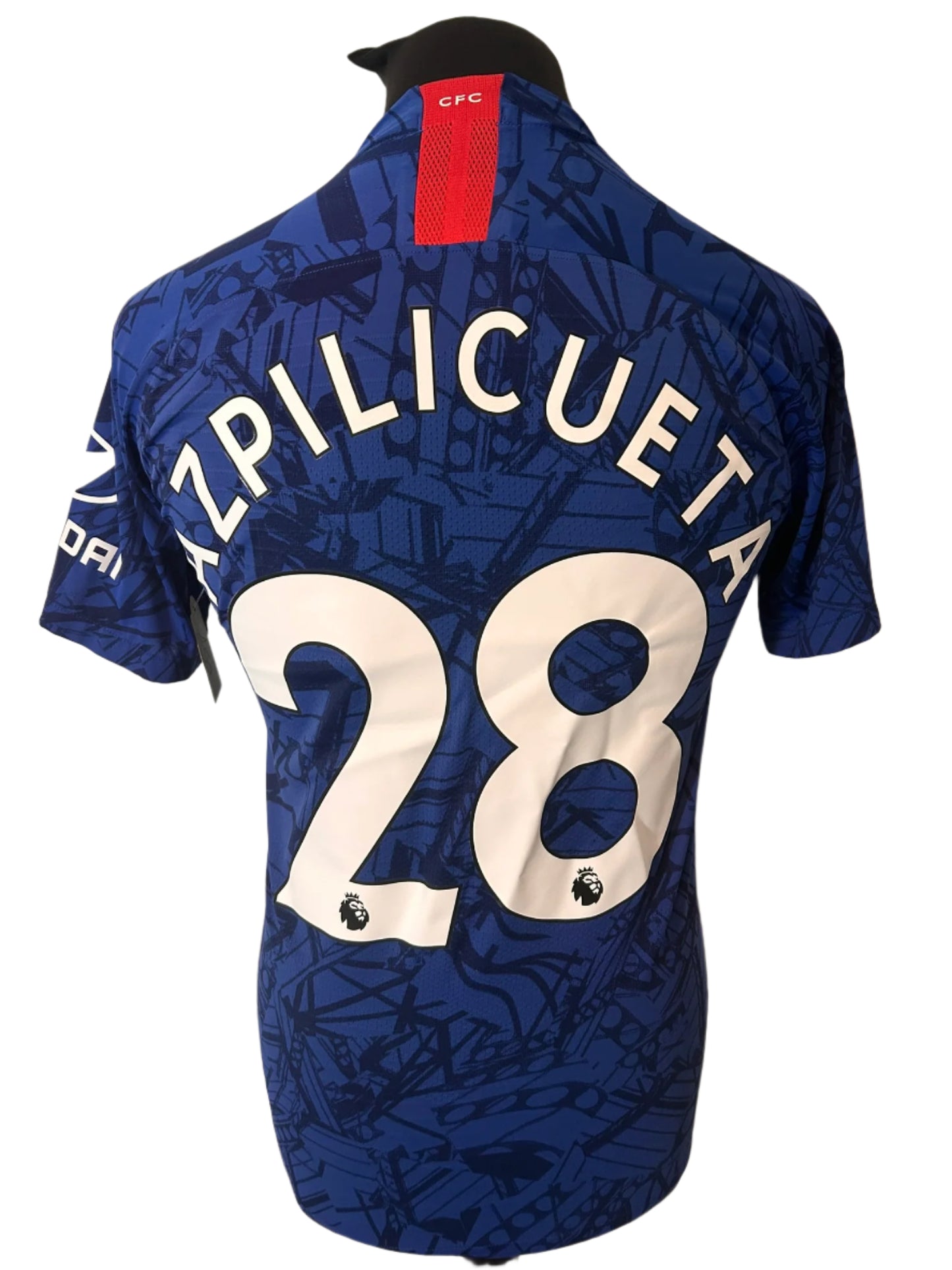 Chelsea Cesar Azpilicueta 2019-20 Home Football Shirt PLAYER ISSUE Small Nike