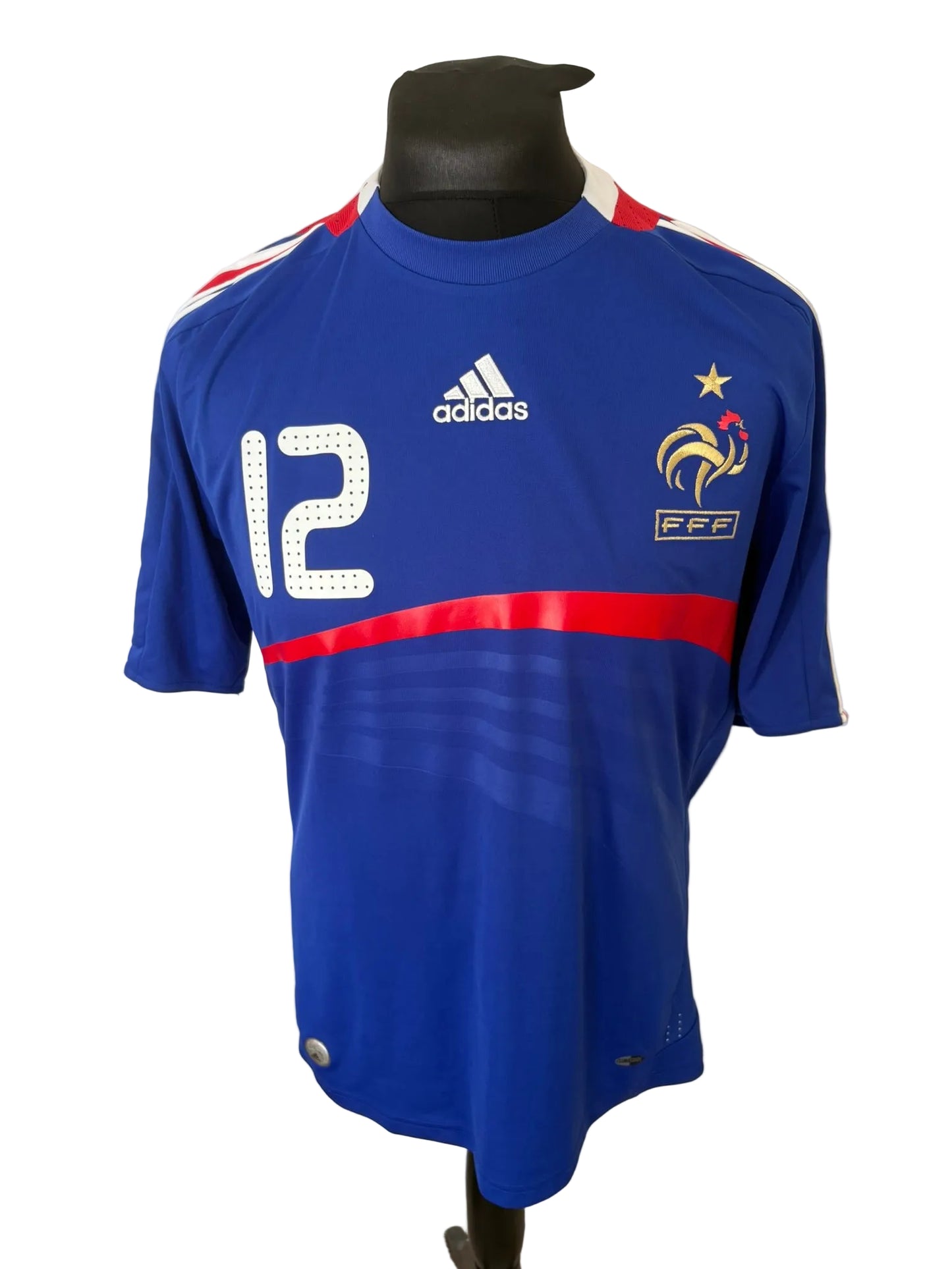 France 2007-08 home football shirt, blue, medium, Adidas, Thierry Henry, front