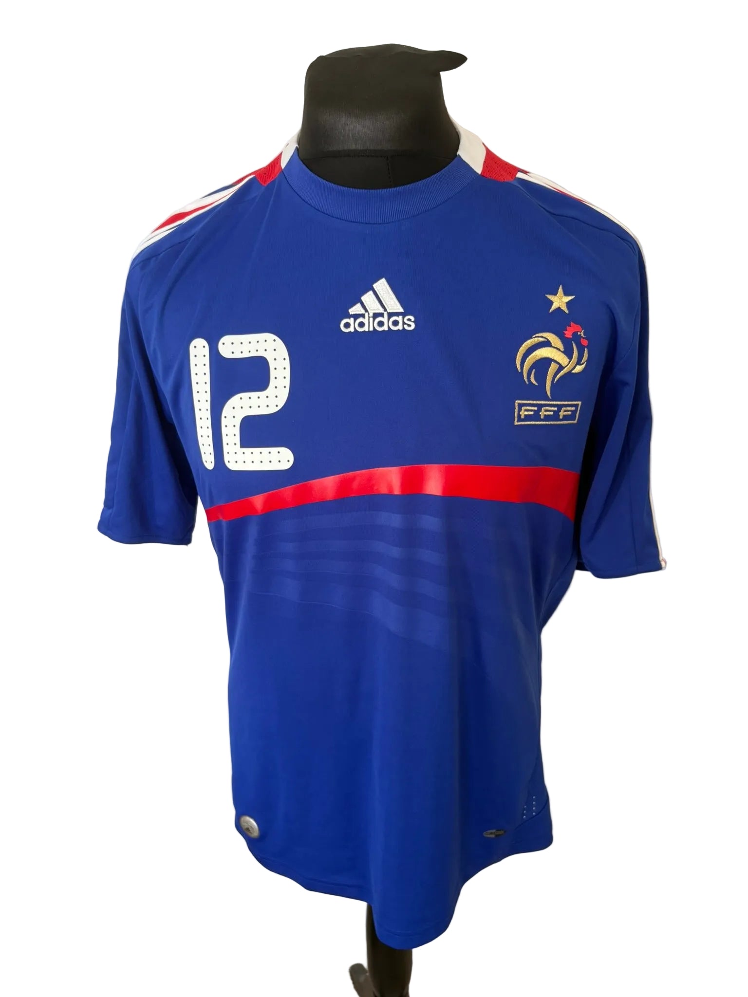 France 2007-08 home football shirt, blue, medium, Adidas, Thierry Henry, front