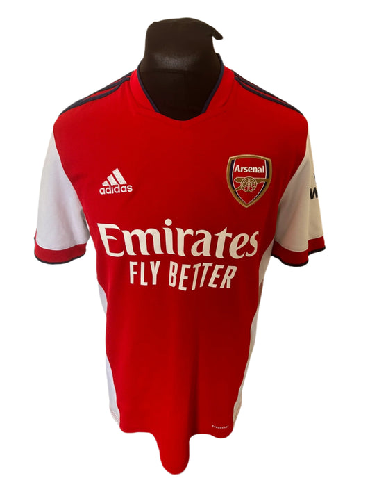 Arsenal Bukayo Saka 2021-22 Home Football Shirt Large Adidas