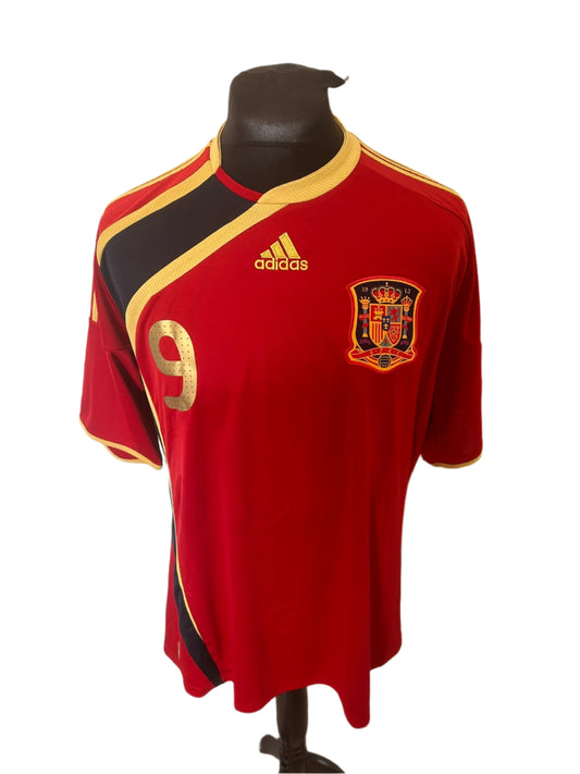 Spain Fernando Torres 2009 Confederations Cup Home Football Shirt Extra Large XL Adidas