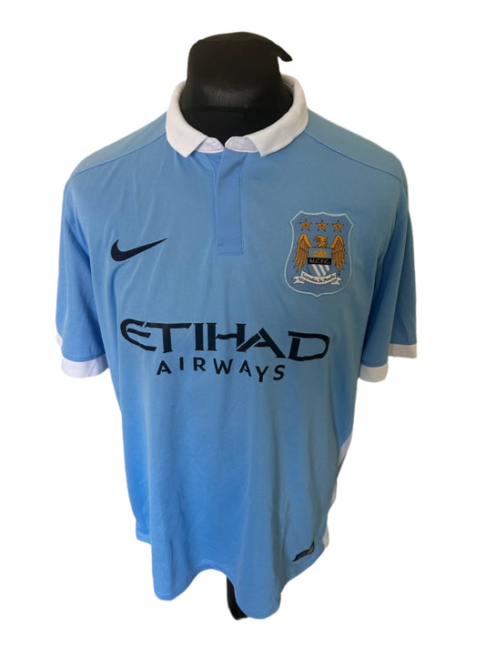 Manchester City Kevin De Bruyne 2015-16 Home Football Shirt Extra Large XL Nike