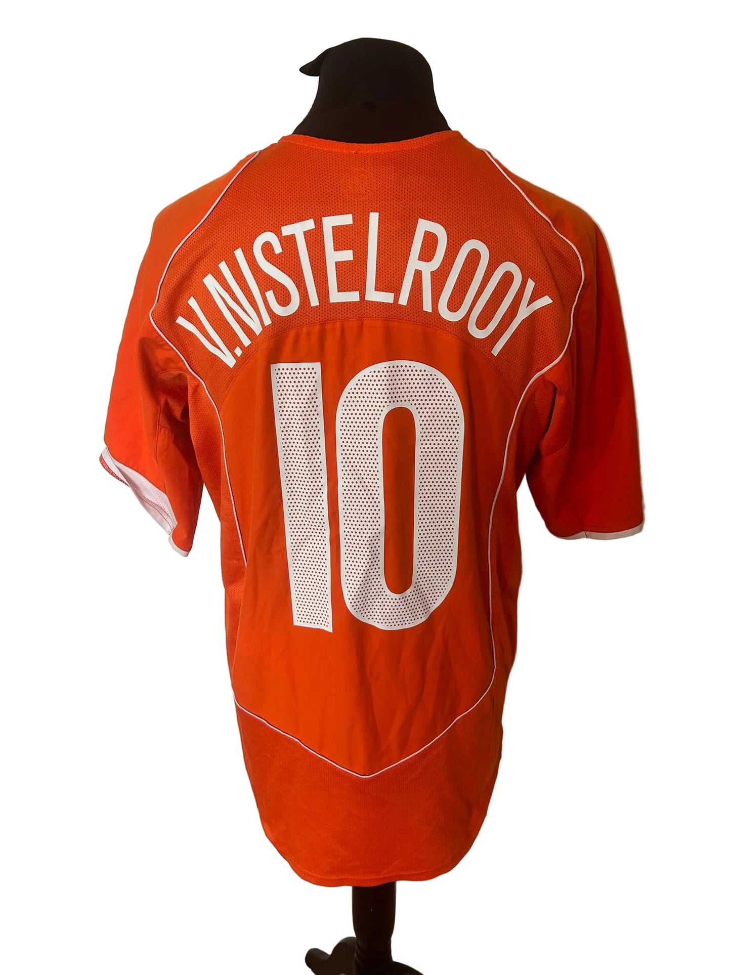 Netherlands 2004-06 home football shirt, orange, Large, Nike, Ruud Van Nistelrooy, back