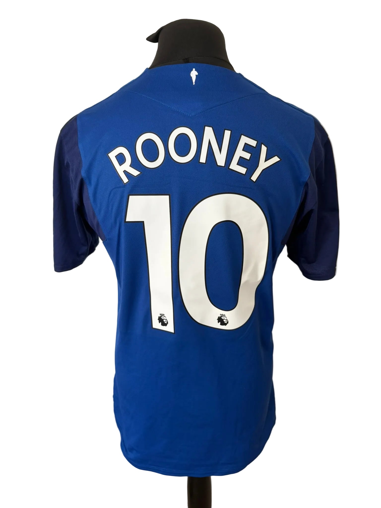 Everton 2017-18 home football shirt, blue, Large, Umbro, Wayne Rooney, back