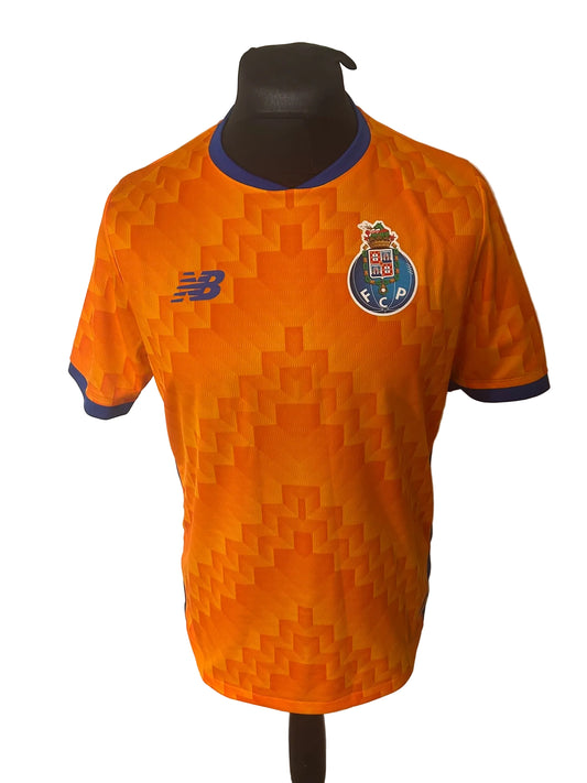 Porto 2024-25 away football shirt, orange, medium, New Balance, front