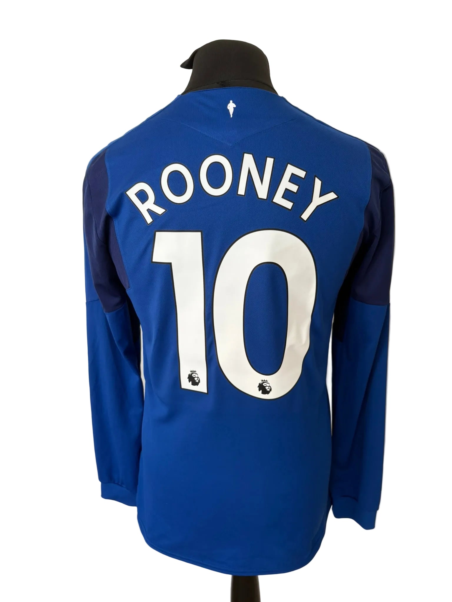 Everton 2017-18 home football shirt, blue, medium, Umbro, Wayne Rooney, back