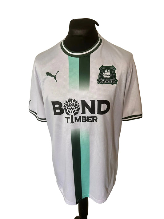 Plymouth Argyle 2023-24 away football shirt, white, Extra Large, XL, Puma, front