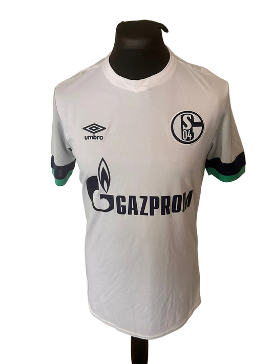 Schalke 2019-20 away football shirt, white, medium, Umbro, front