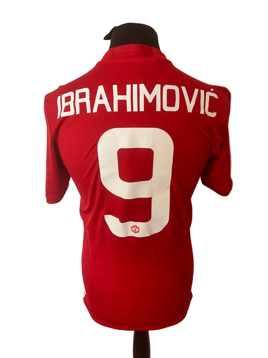 Manchester United 2016-17 home football shirt, red, small, Adidas, Zlatan Ibrahimovic, back