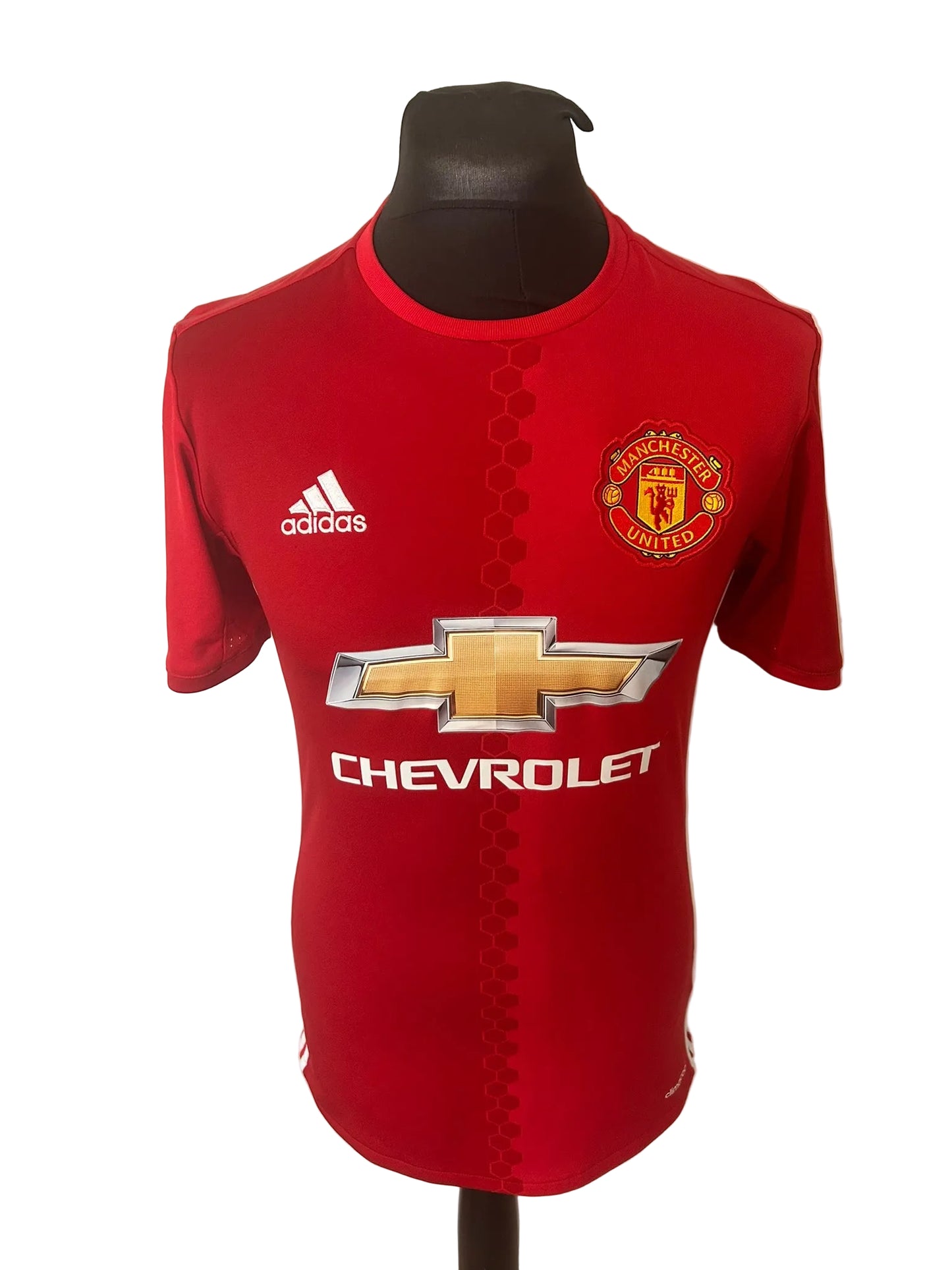 Manchester United 2016-17 home football shirt, red, small, Adidas, Zlatan Ibrahimovic, front
