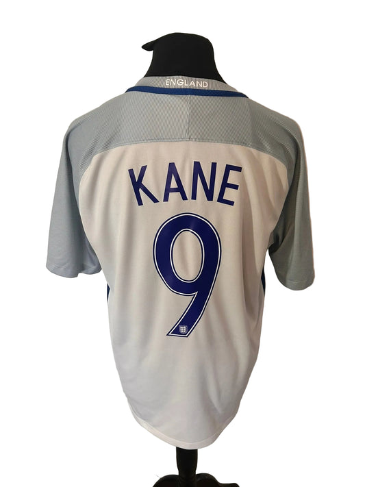 England 2016-17 home football shirt, white, Extra Large, XL, Nike, Harry Kane, back