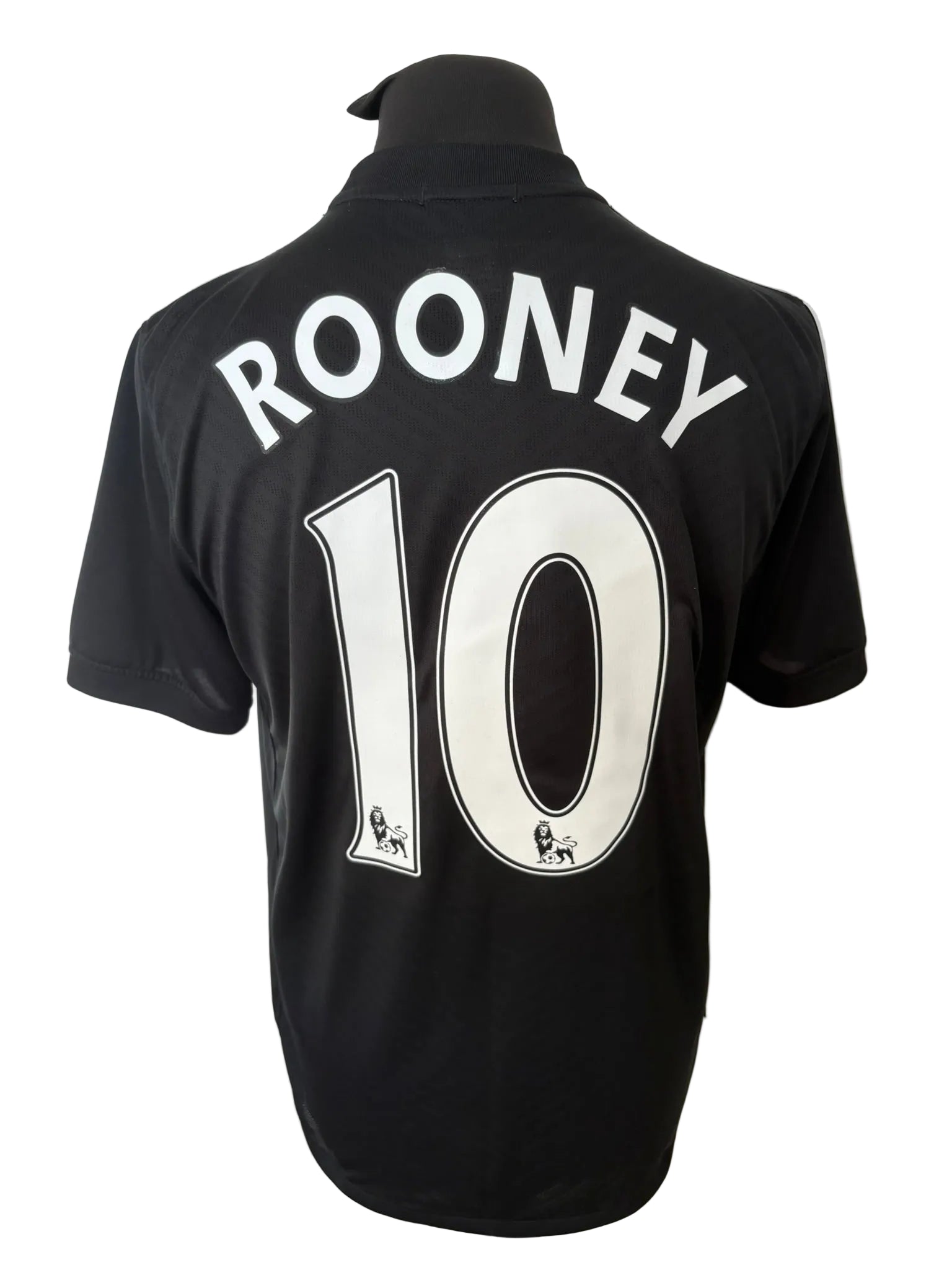 Manchester United 2009-10 away football shirt, black, medium, Nike, Wayne Rooney, back