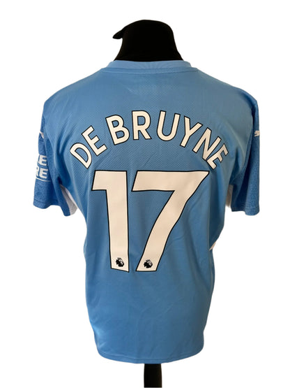 Manchester City Kevin De Bruyne 2021-22 Home Football Shirt Large Puma