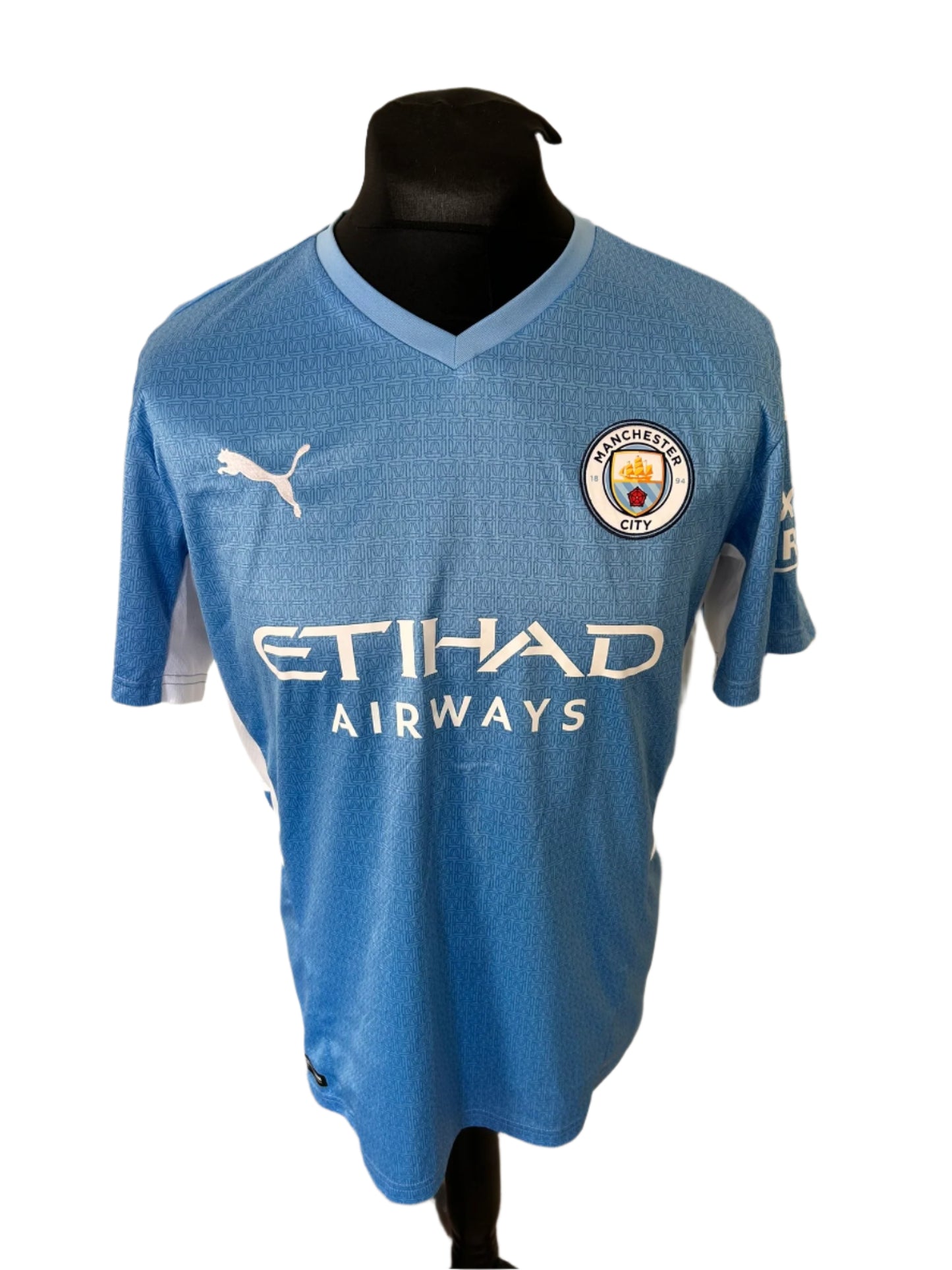 Manchester City Kevin De Bruyne 2021-22 Home Football Shirt Large Puma