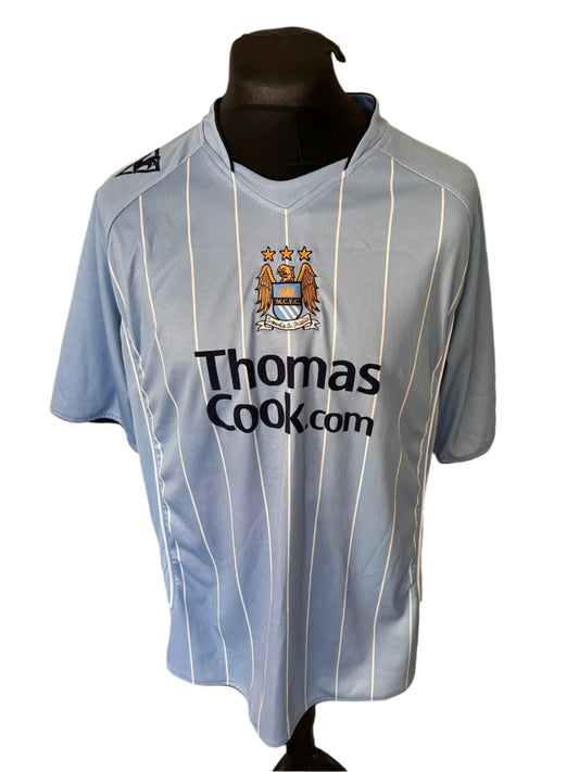 Manchester City Elano 2007-08 Home Football Shirt Extra Large XL Le Coq