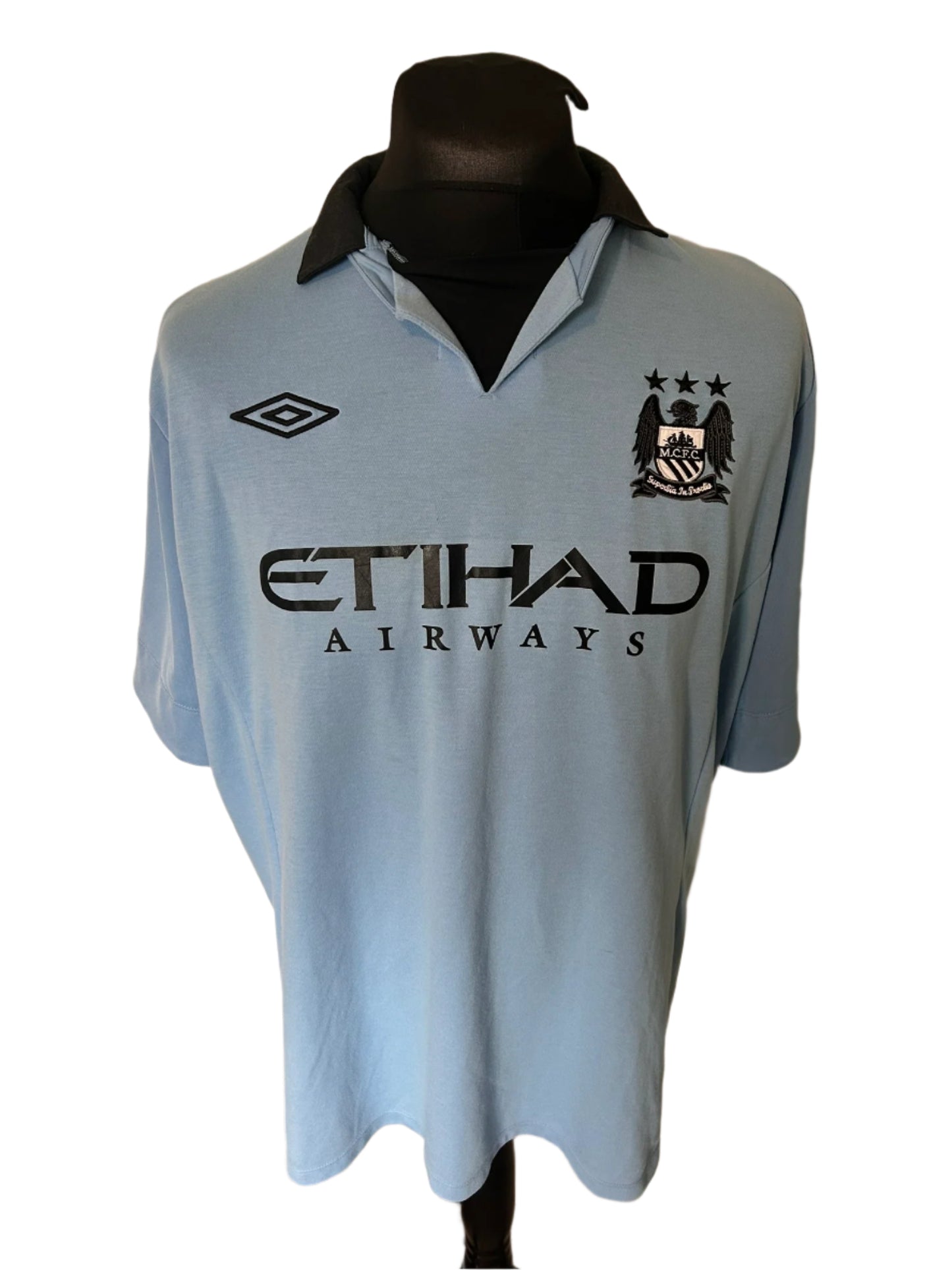 Manchester City Carlos Tevez 2012-13 Home Football Shirt 2XL XXL 50 Umbro