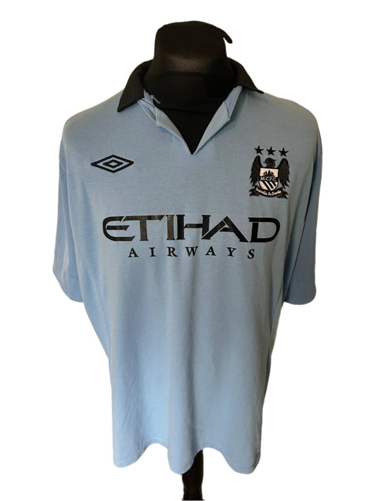 Manchester City Carlos Tevez 2012-13 Home Football Shirt 2XL XXL 50 Umbro