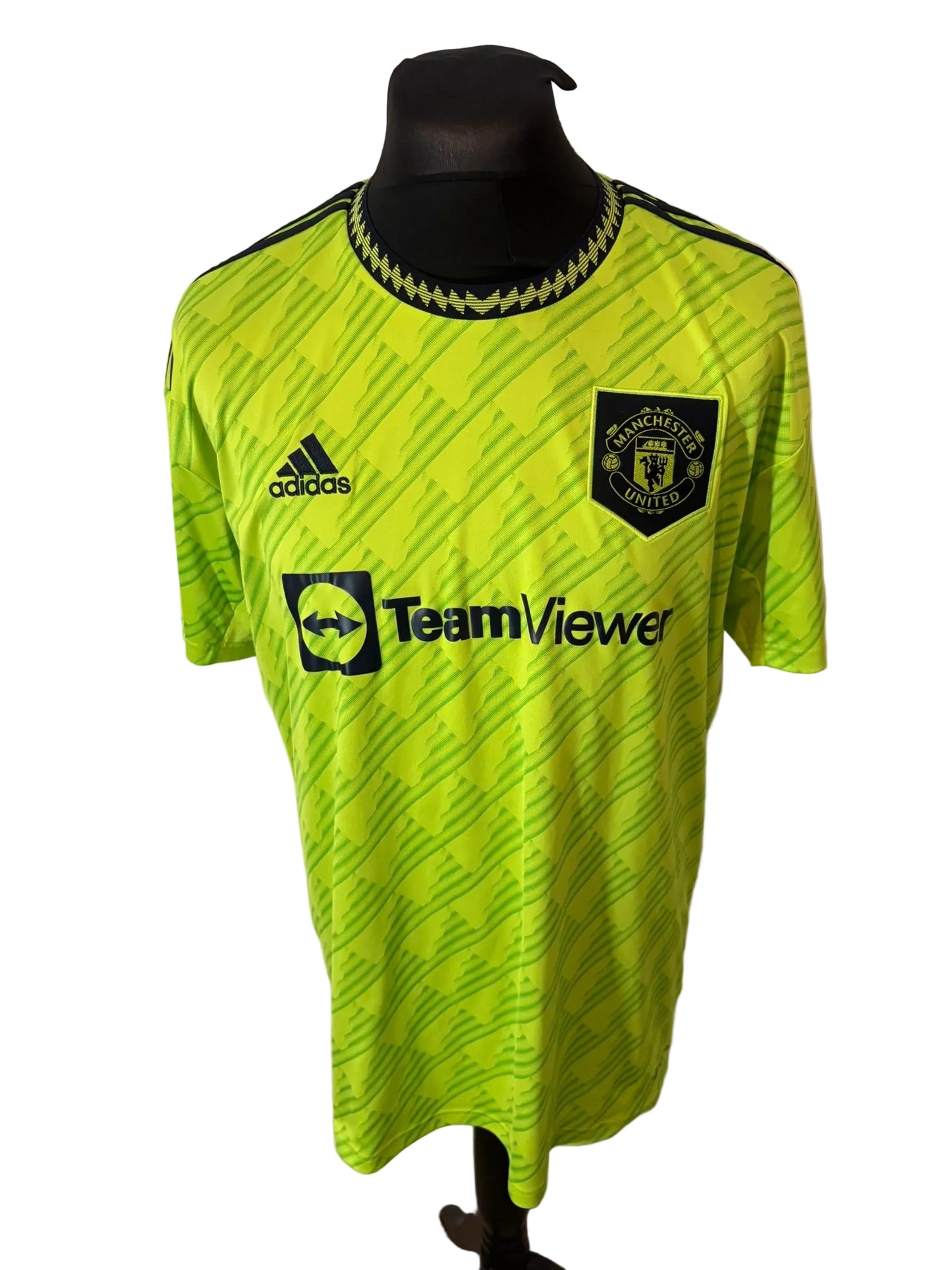 Manchester United 2022-23 third football shirt, green, Extra Large, XL, Adidas, Cristiano Ronaldo, front