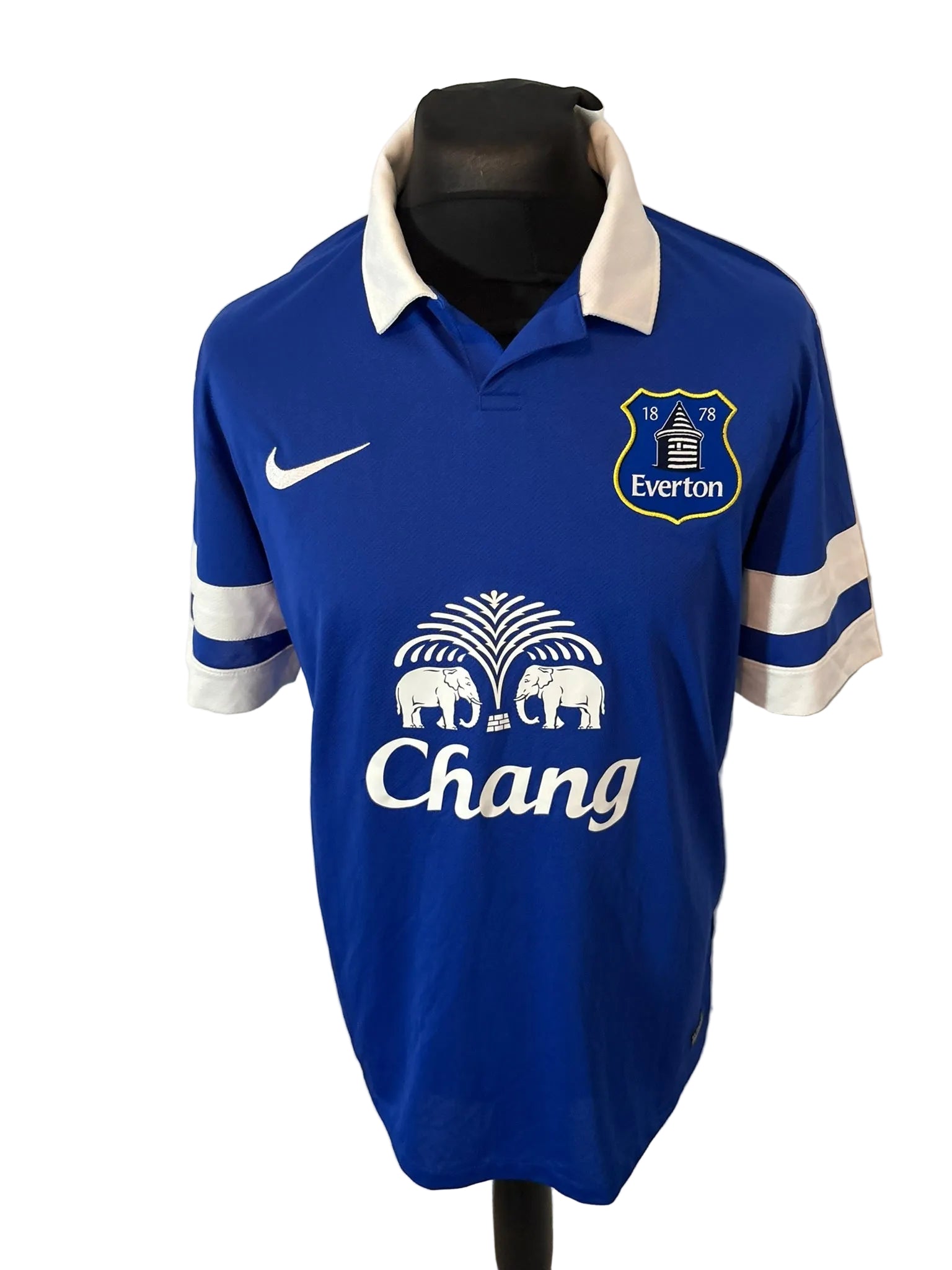 Everton 2013-14 home football shirt, blue, Large, Nike, Romelu Lukaku, front