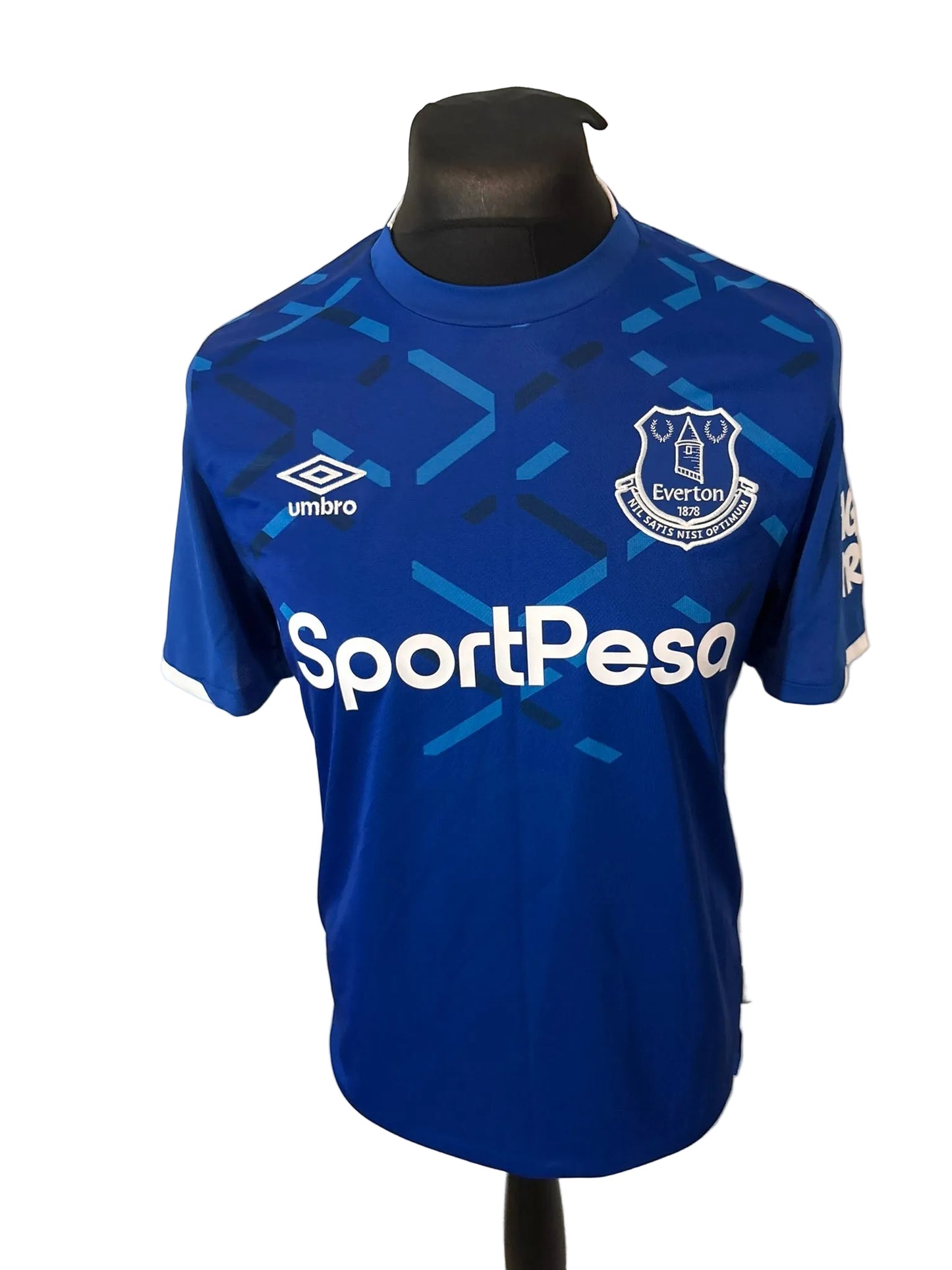 Everton 2019-20 home football shirt, blue, medium, Umbro, Leighton Baines, front