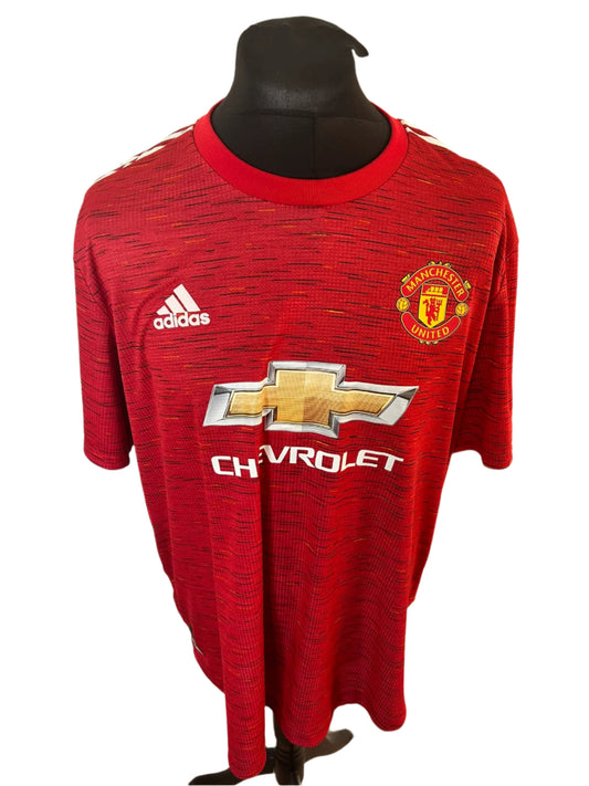 Manchester United Bruno Fernandes 2020-21 Home Shirt PLAYER ISSUE 2XL XXL Adidas