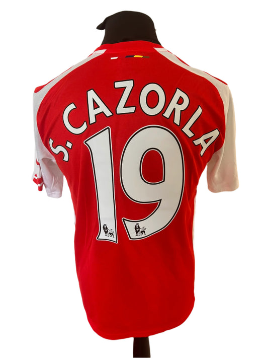 Arsenal Santi Cazorla 2014-15 Home Football Shirt Medium Puma
